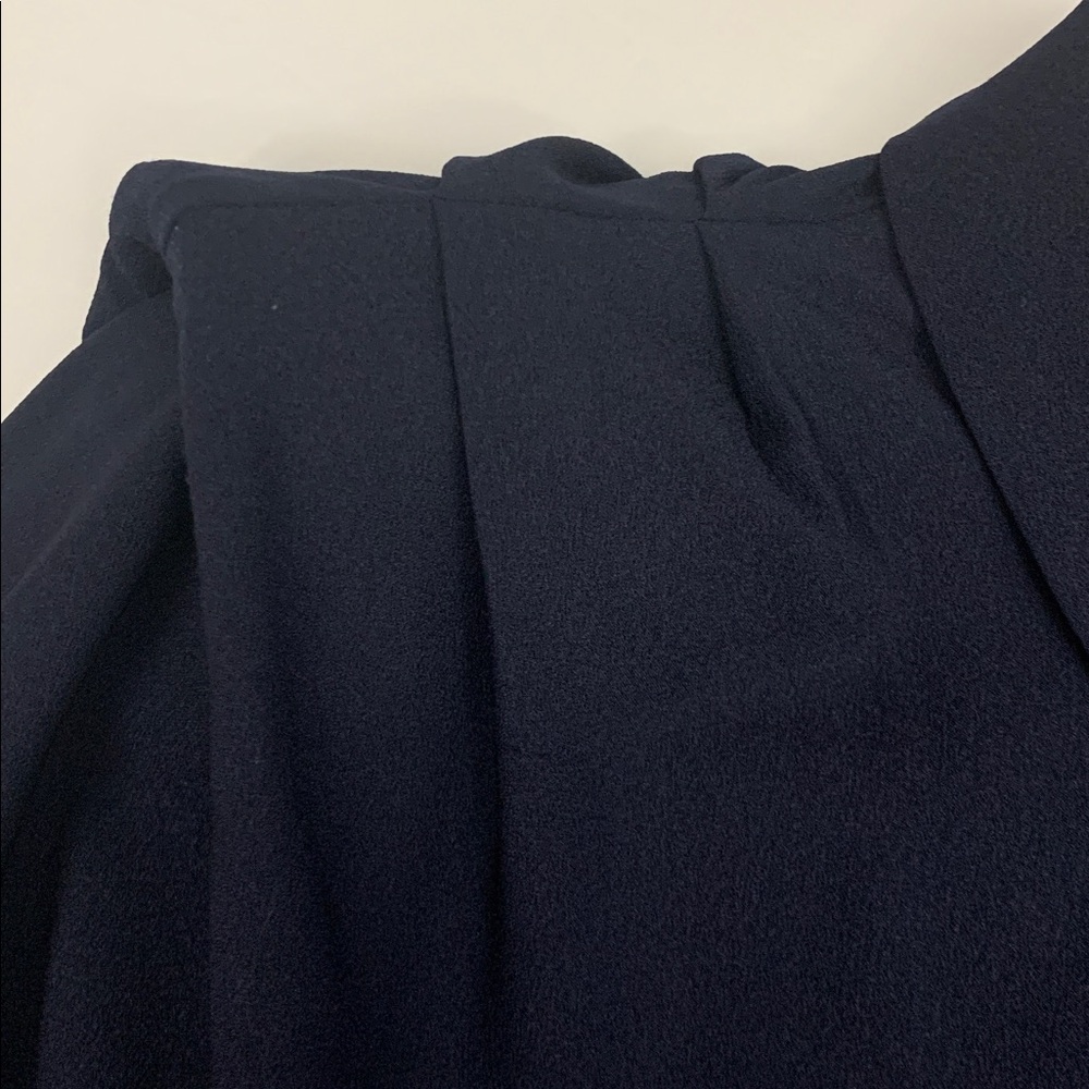 Halston dark navy structured shirt dress size XS - Picture 6 of 14
